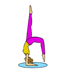 Yoga poses colour