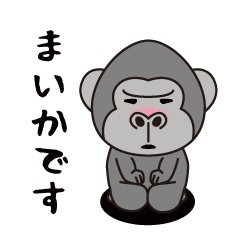 Interesting sticker gorilla(Maika)