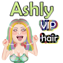 Ashly - VIP hair - Big sticker