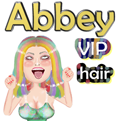 Abbey - VIP hair - Big sticker