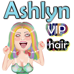 Ashlyn - VIP hair - Big sticker