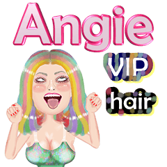 Angie - VIP hair - Big sticker