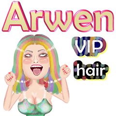 Arwen - VIP hair - Big sticker