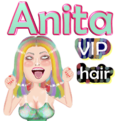 Anita - VIP hair - Big sticker