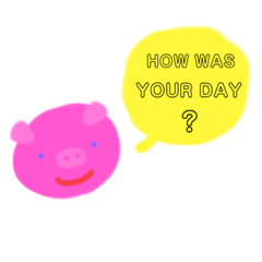 PINK PIGS DAILY ENGLISH STICKERS