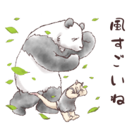 Panda and Tamandua /Greetings