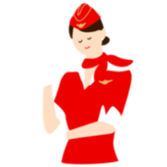 Sticker for Flight attendant 2