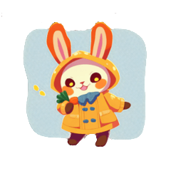 raincoat bunny