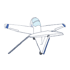 航空部員のスタンプ