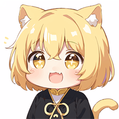 Blonde cat girl