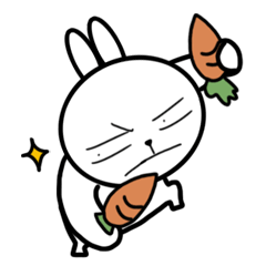angry rabbit Mochi Kun