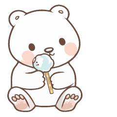 Lollipop-loving polar bears