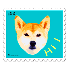 ShibaInu sticker (English) : ShibaTown 2