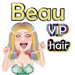 Beau - VIP hair - Big sticker