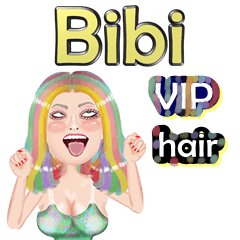 Bibi - VIP hair - Big sticker