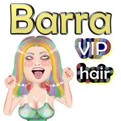 Barra - VIP hair - Big sticker