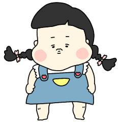 girl with pigtails mochi