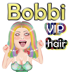 Bobbi - VIP hair - Big sticker