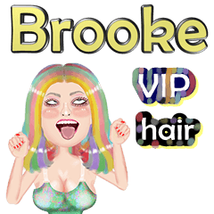 Brooke - VIP hair - Big sticker