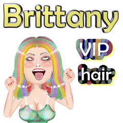 Brittany - VIP hair - Big sticker