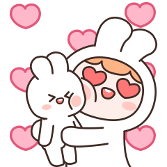 Lovely rabbit Yomi – LINE 스티커 | LINE STORE