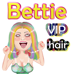 Bettie - VIP hair - Big sticker