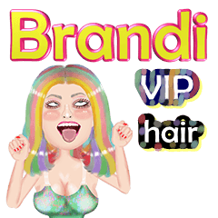 Brandi - VIP hair - Big sticker