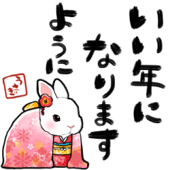 girl rabbit kimono Modified version