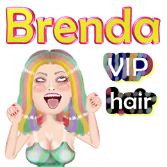 Brenda - VIP hair - Big sticker