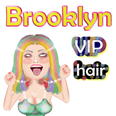 Brooklyn - VIP hair - Big sticker