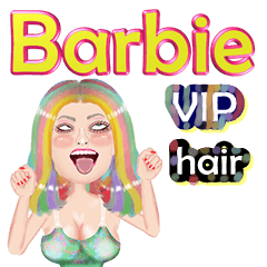 Barbie - VIP hair - Big sticker