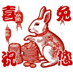 Happy Chinese New Year of Rabbit