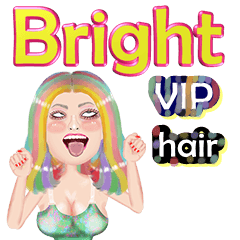 Bright - VIP hair - Big sticker