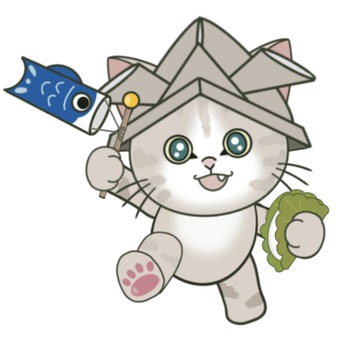 Kitten flying sticker15