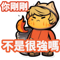 fire cat people's daily expressions