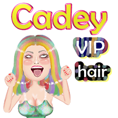 Cadey - VIP hair - Big sticker