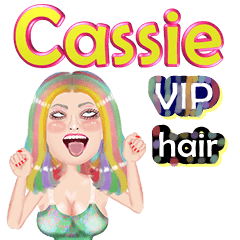 Cassie - VIP hair - Big sticker