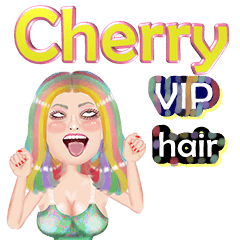 Cherry - VIP hair - Big sticker