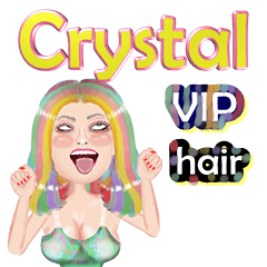 Crystal - VIP hair - Big sticker