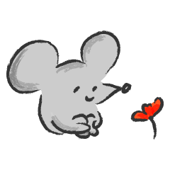 Lovely Little Mouse Sticker