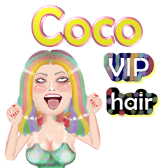 Coco - VIP hair - Big sticker