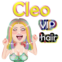 Cleo - VIP hair - Big sticker