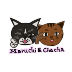 New cat sticker Maru&Char