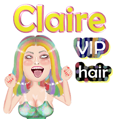 Claire - VIP hair - Big sticker