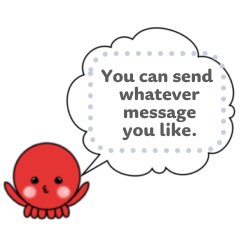 Feeling octopus - Message Sticker