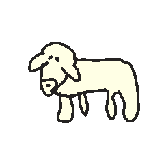 毛刈りされた羊