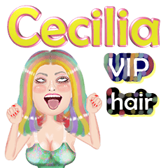 Cecilia - VIP hair - Big sticker