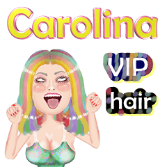 Carolina - VIP hair - Big sticker