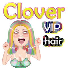 Clover - VIP hair - Big sticker