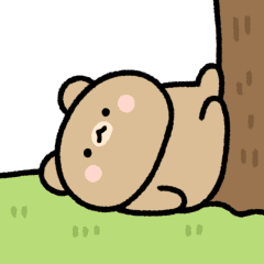 cute bear move sticker